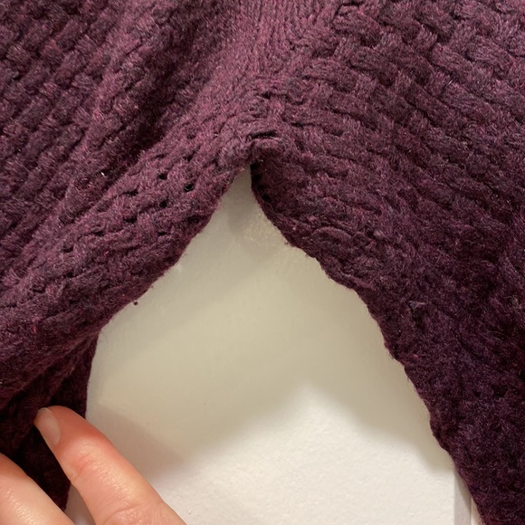 LOFT burgundy purple sweater - Picture 5 of 7